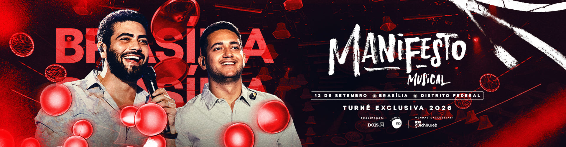 Henrique & Juliano no palco do Manifesto Musical